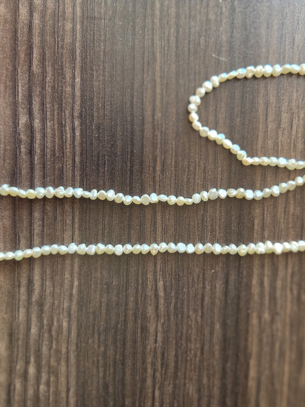 Delicate Vintage Cream Freshwater Pearl Beaded Necklace
